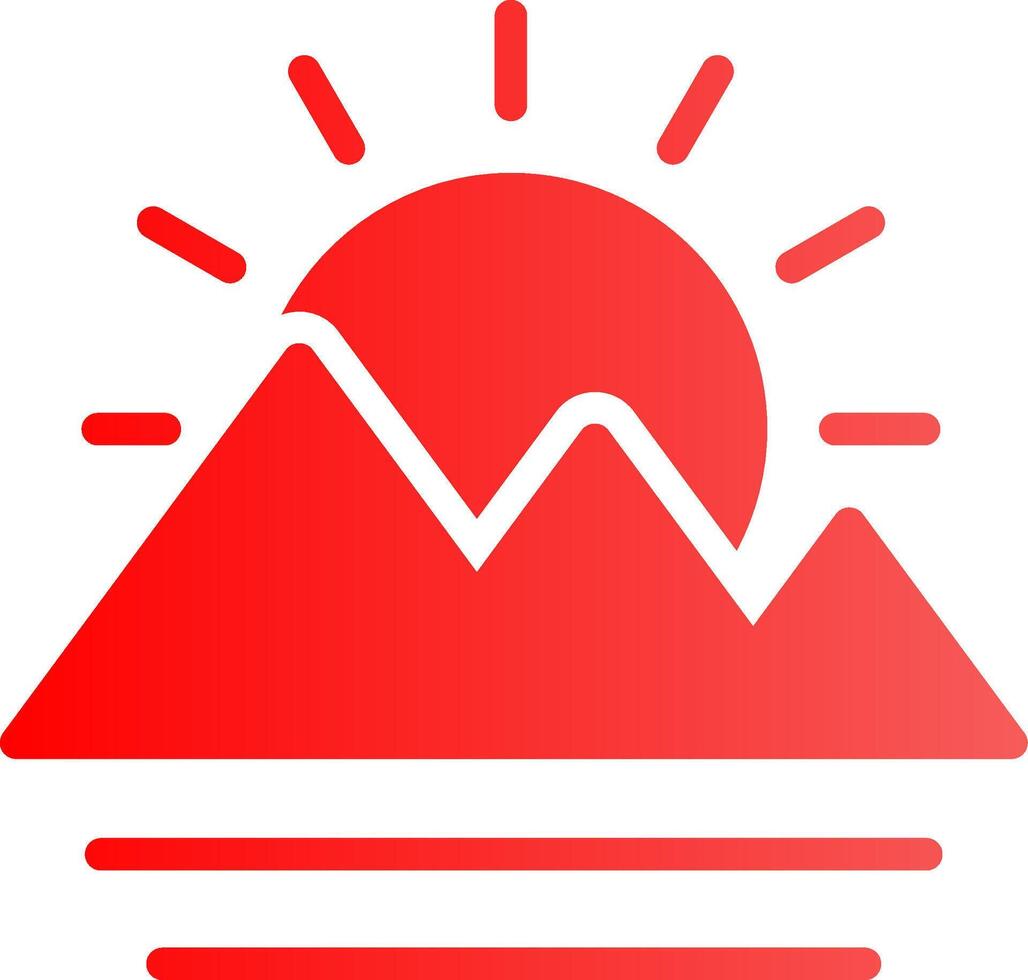 Sonnenaufgang kreativ Symbol Design vektor