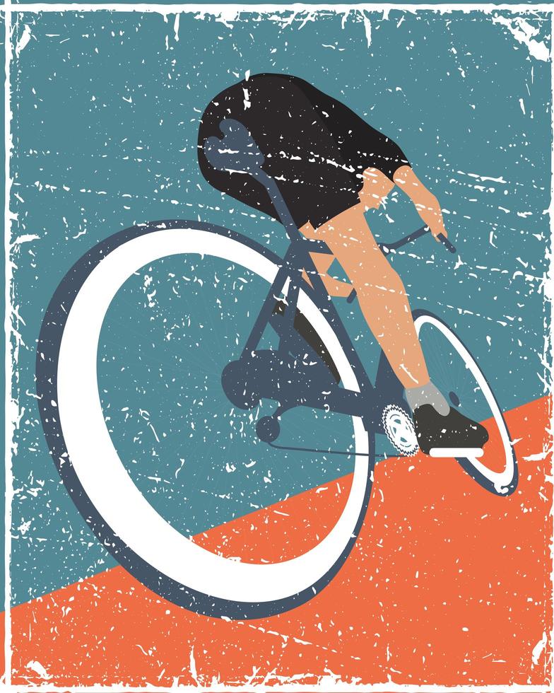 cyklande affisch människor vektor