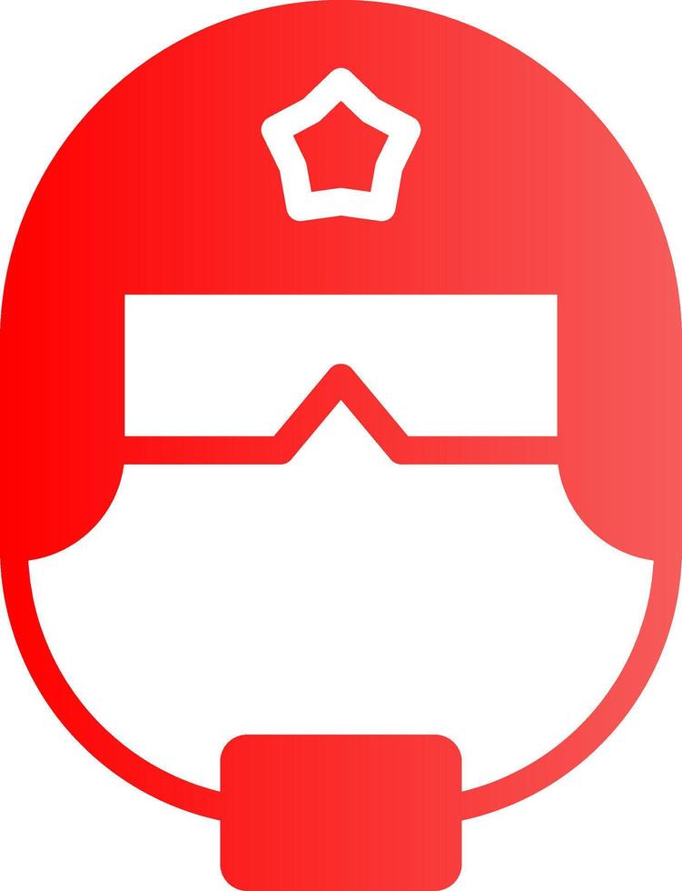 Polizei Helm kreativ Symbol Design vektor