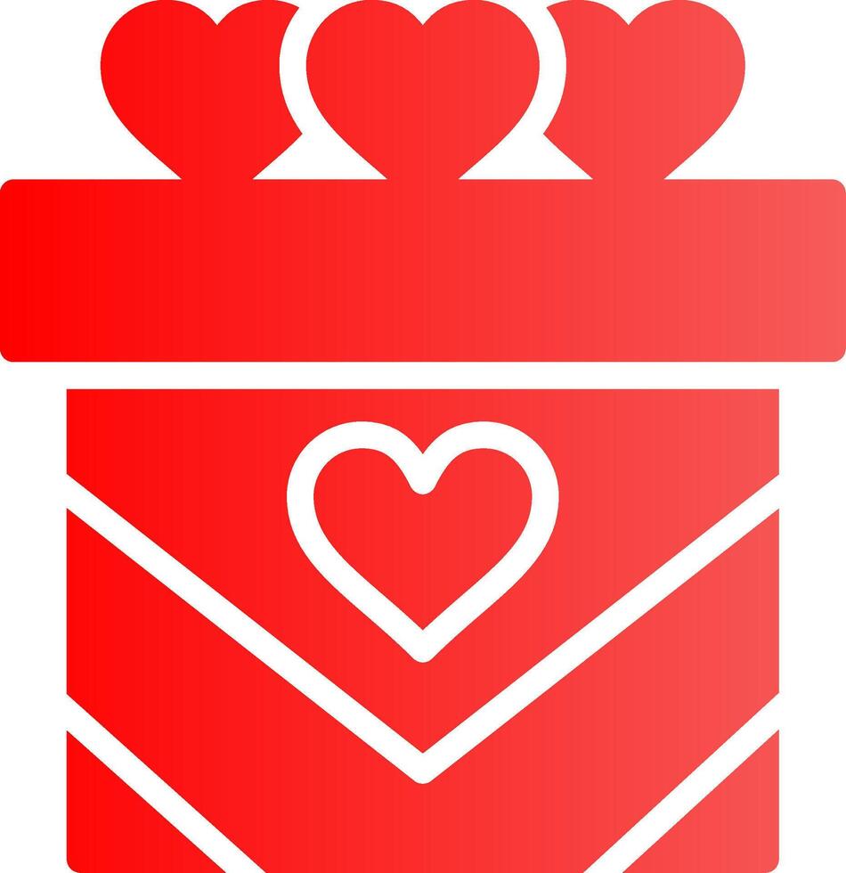 Hochzeitsgeschenk kreatives Icon-Design vektor