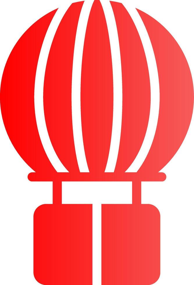 Heißluftballon kreatives Icon-Design vektor