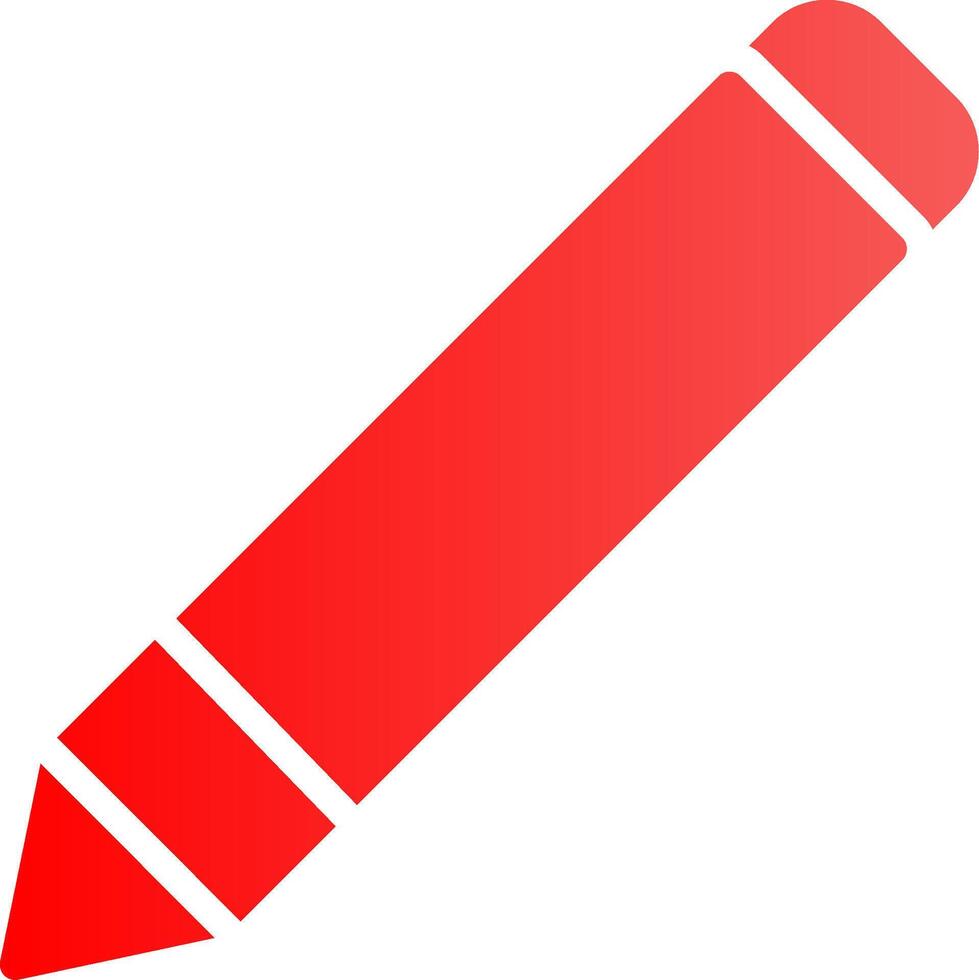 glyf röd lutning design vektor
