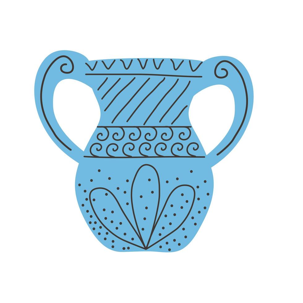 Keramikdose aus Griechenland vektor