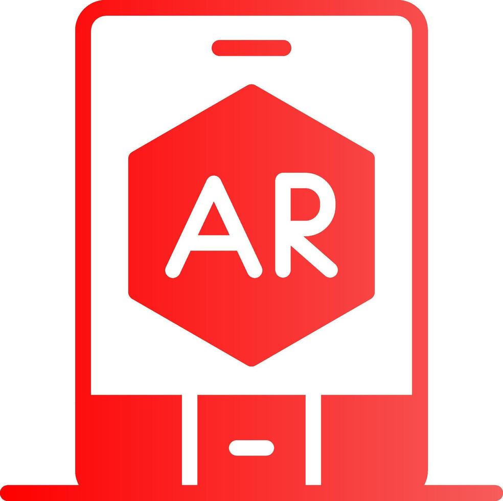 ar app kreativ ikon design vektor