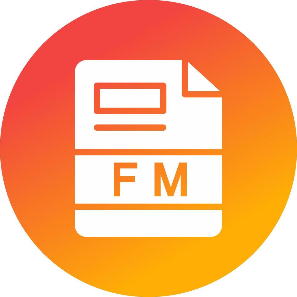 fm kreativ Symbol Design vektor