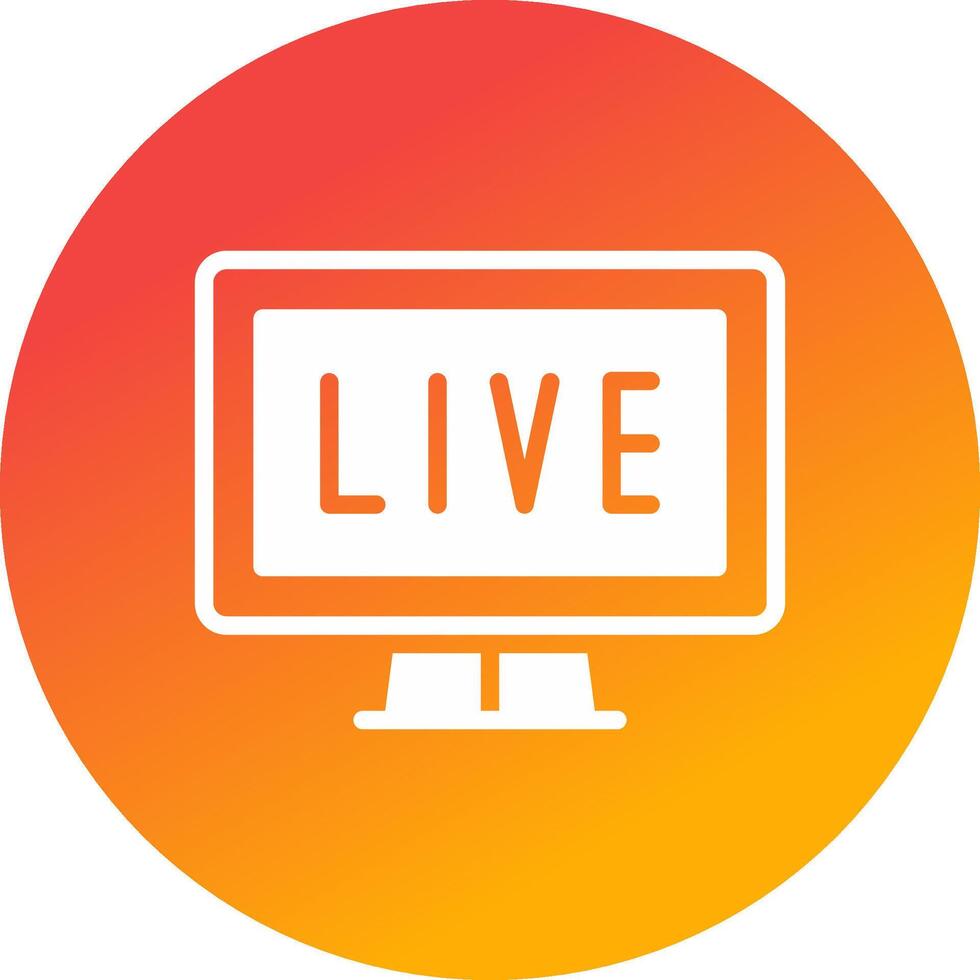 kreatives Icon-Design für Live-Streaming vektor