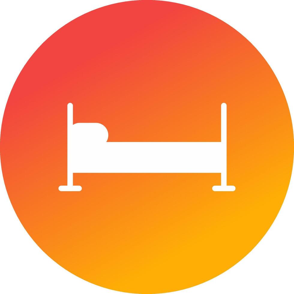 Einzelbett kreatives Icon-Design vektor