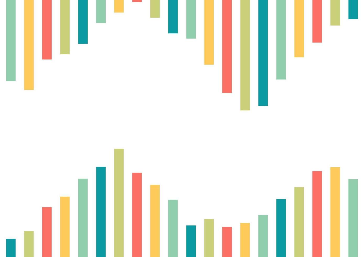 abstrakter Hintergrund mit bunten Rechtecken in hellen und schönen Farben, die eine einzigartige Reihe von Mustern bilden vektor