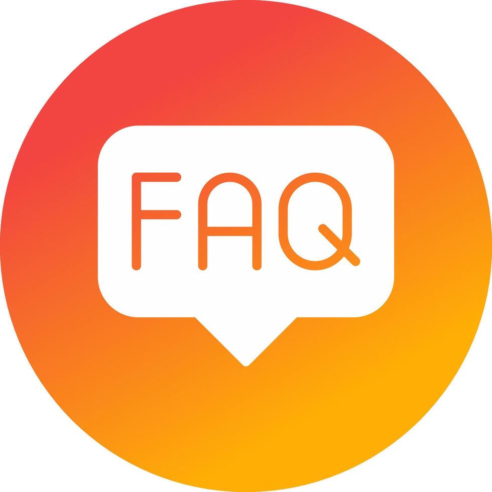 FAQ kreativ Symbol Design vektor