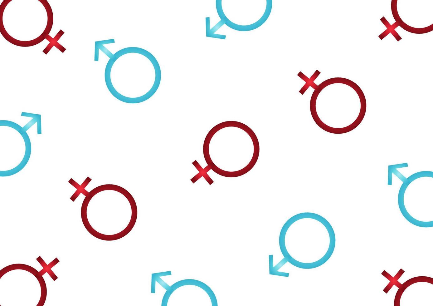 Hintergrund mit männlichem und weiblichem Geschlecht mit Farbabstufung vektor