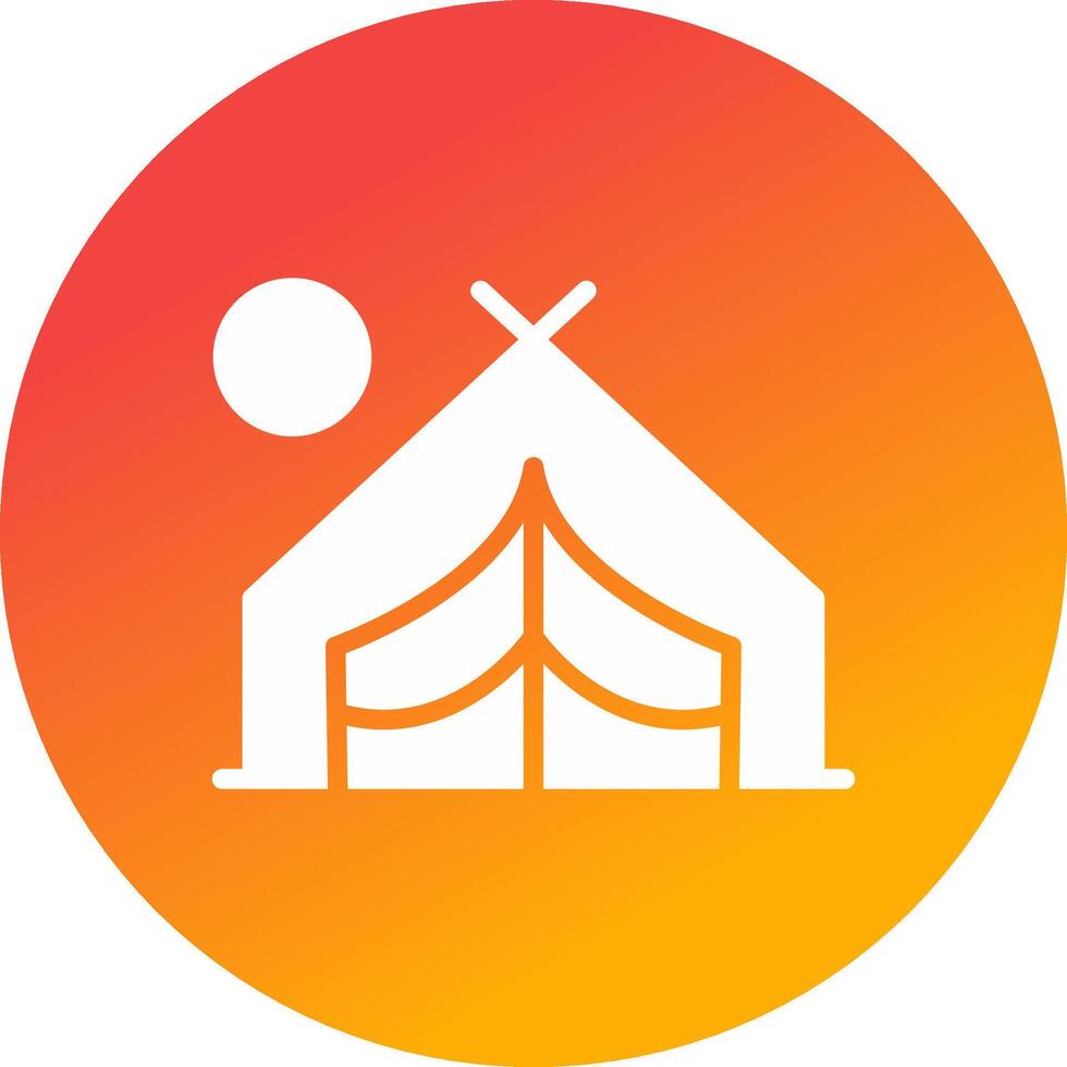 Camping kreatives Icon-Design vektor