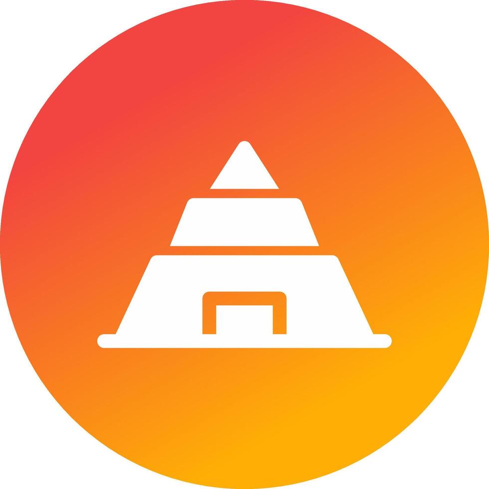 Pyramide kreatives Icon-Design vektor