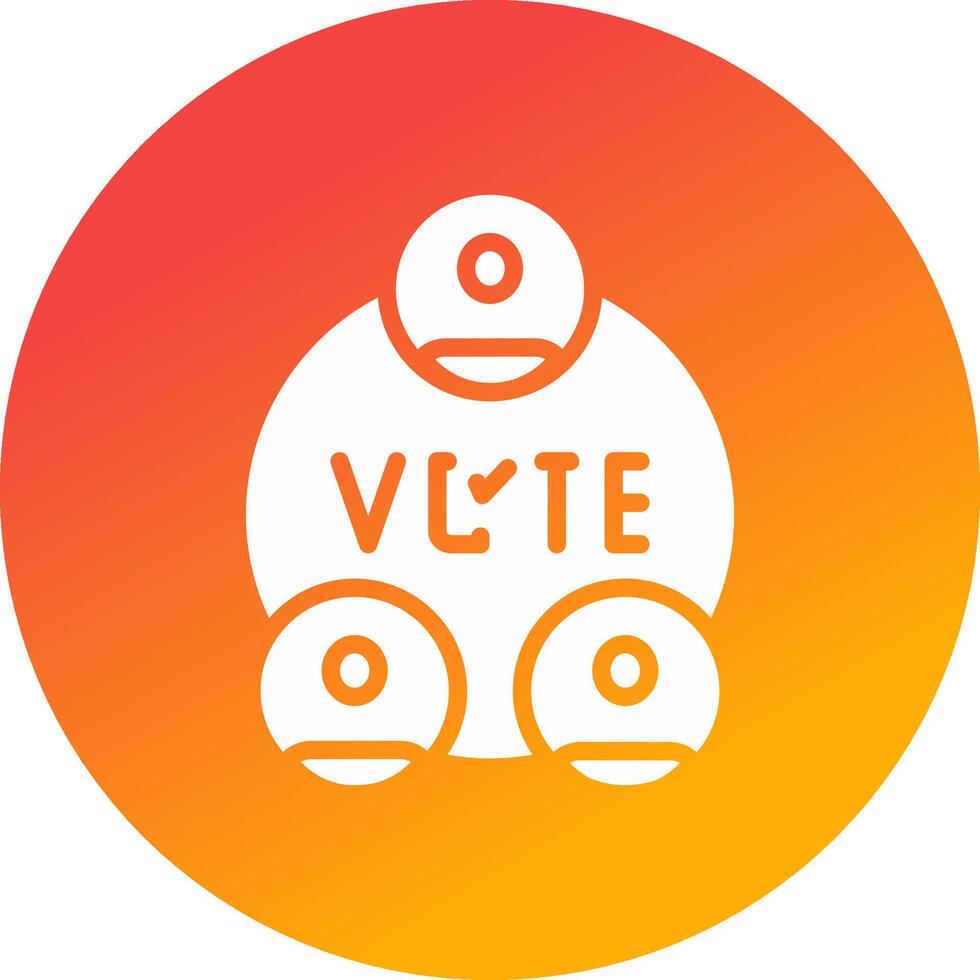 Wahlen kreatives Icon-Design vektor