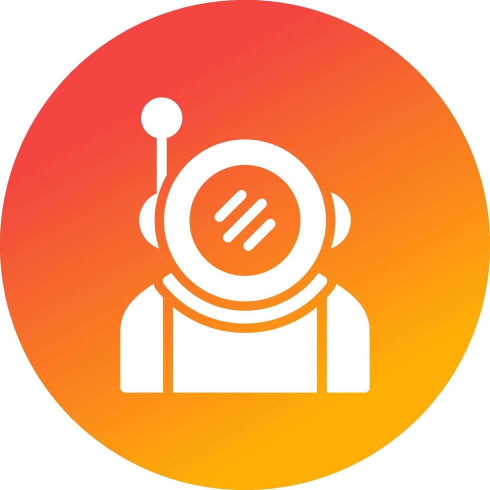 kreatives Icon-Design des Astronauten vektor