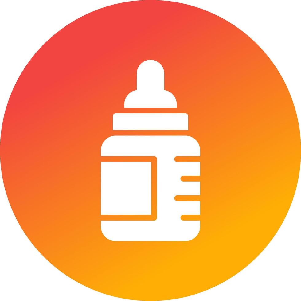 Babyflasche kreatives Icon-Design vektor