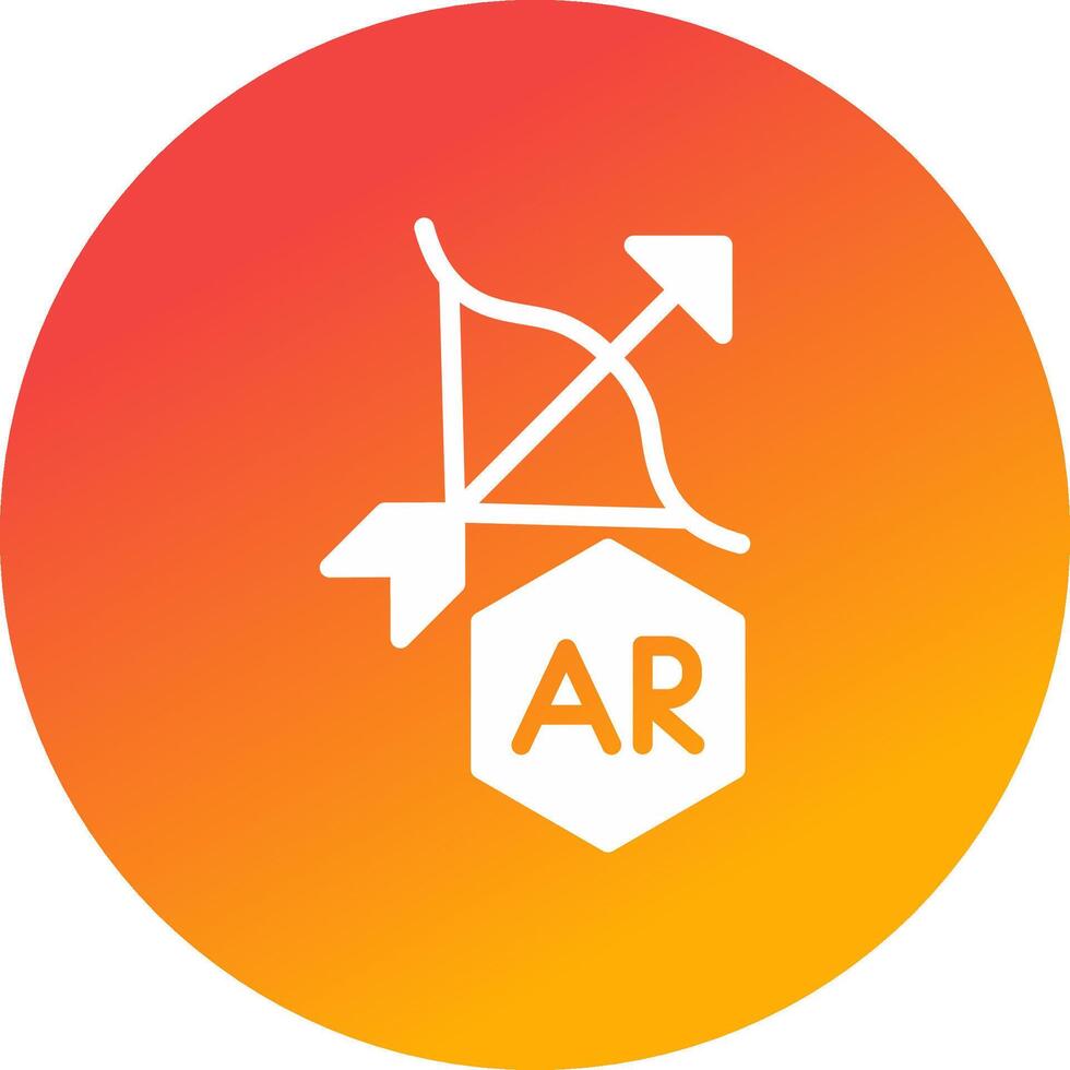 ar Bogenschießen kreativ Symbol Design vektor