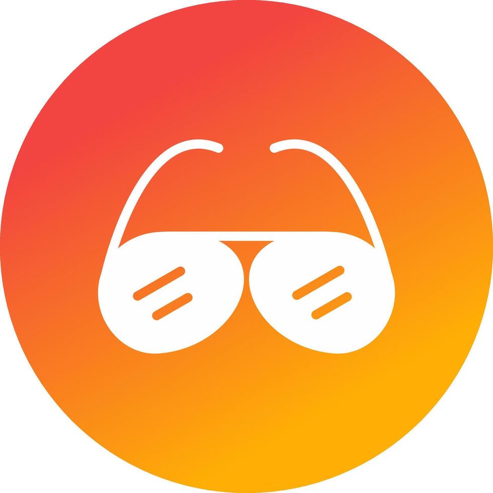 Sonnenbrille kreatives Icon-Design vektor