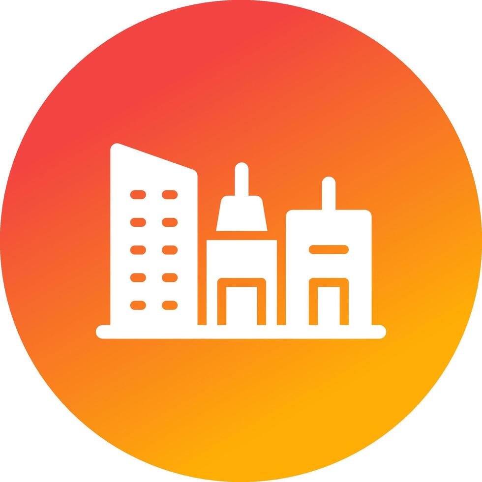 Immobilien Gebäude kreatives Icon-Design vektor