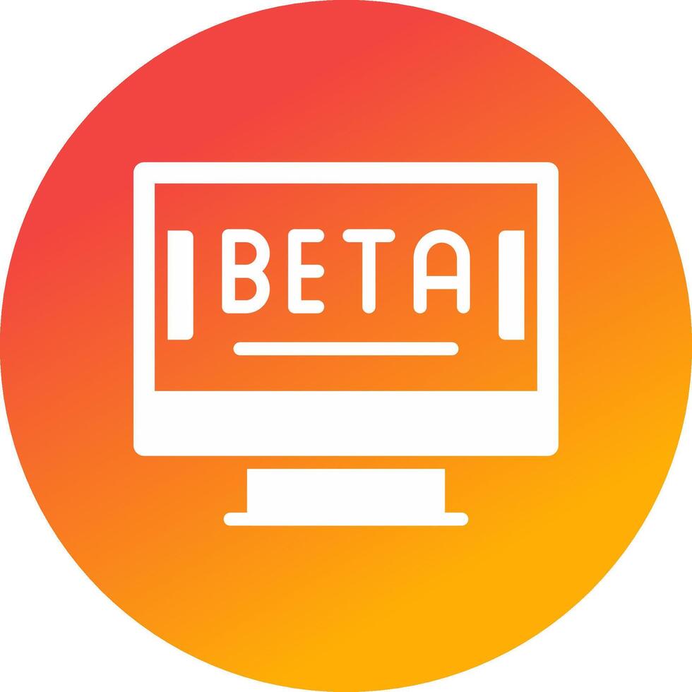 Beta kreativ Symbol Design vektor