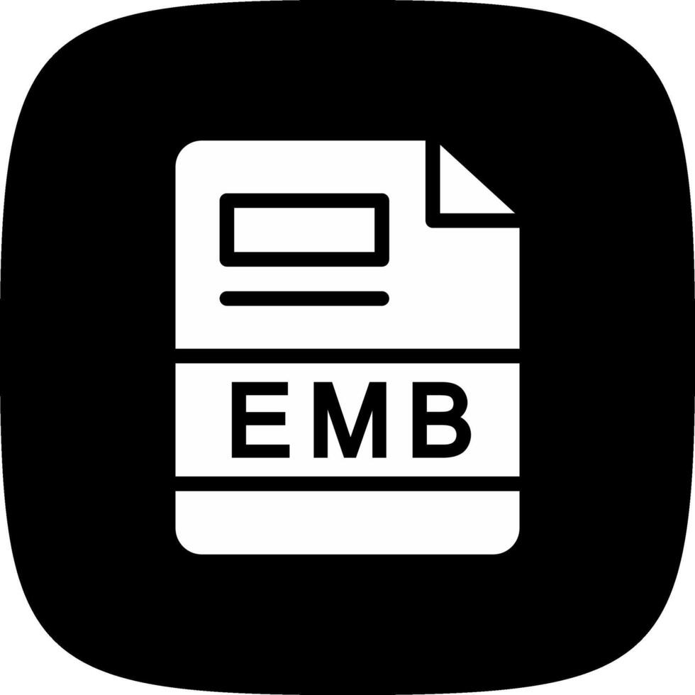 emb kreativ ikon design vektor