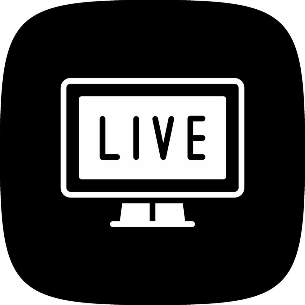 kreatives Icon-Design für Live-Streaming vektor