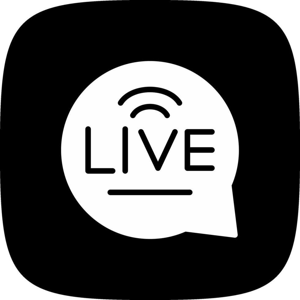 Live-Chat kreatives Icon-Design vektor