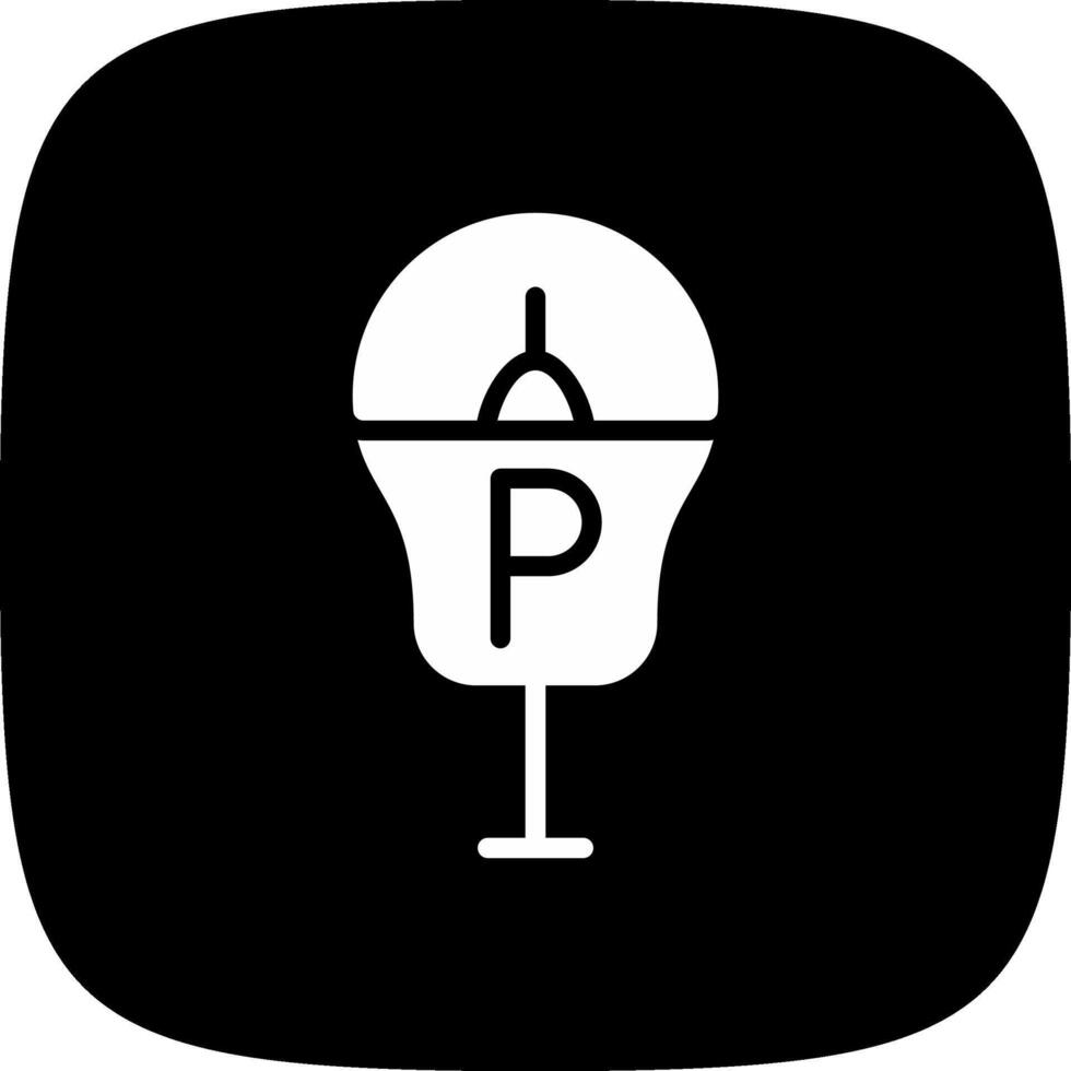 Parkplatz Meter kreativ Symbol Design vektor