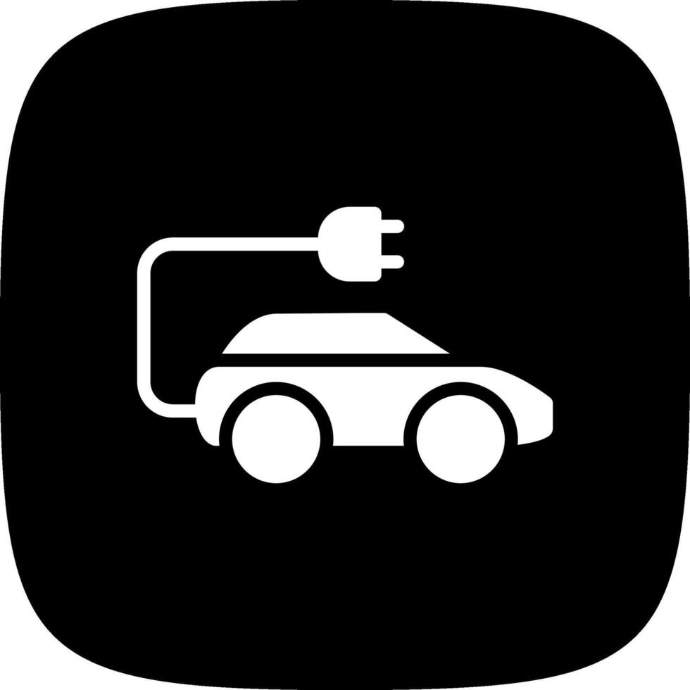 kreatives Icon-Design für Elektroautos vektor