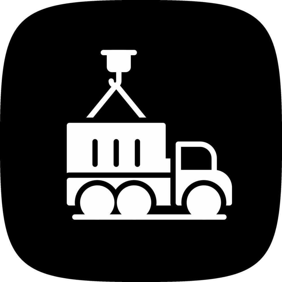 kreatives Icon-Design für Container-LKW vektor