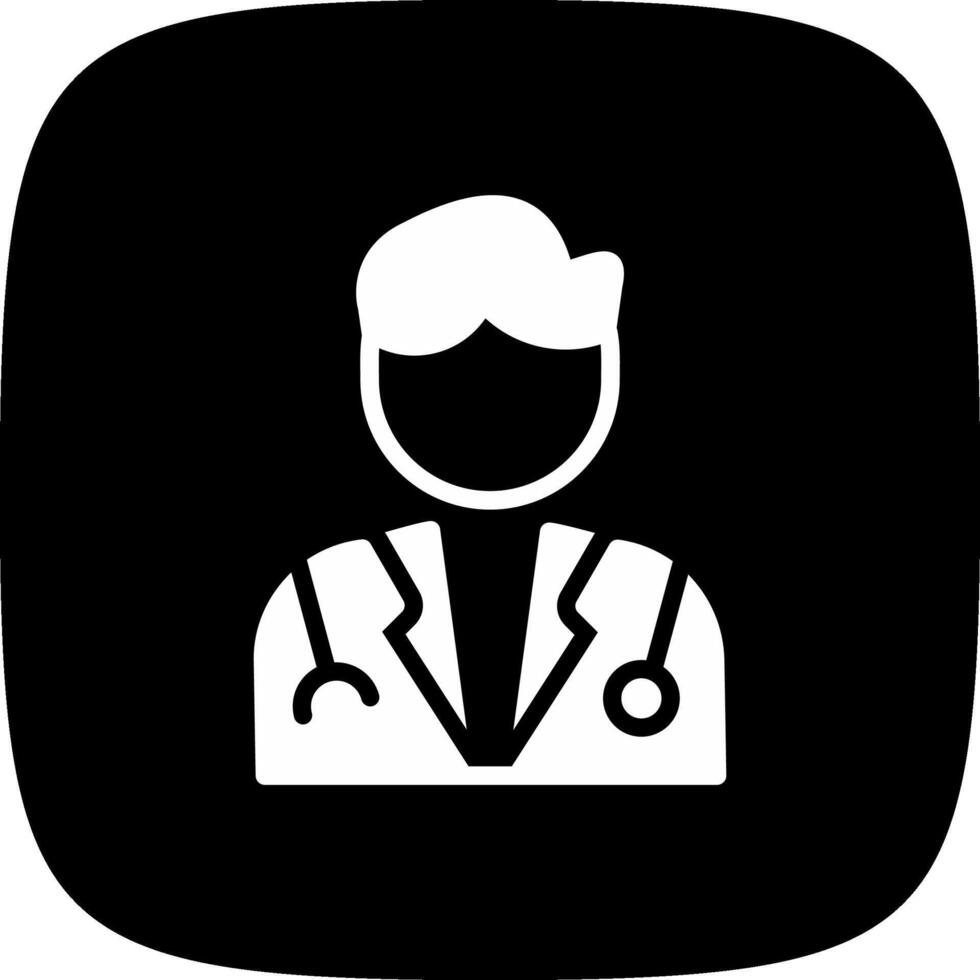 läkare kreativ ikon design vektor