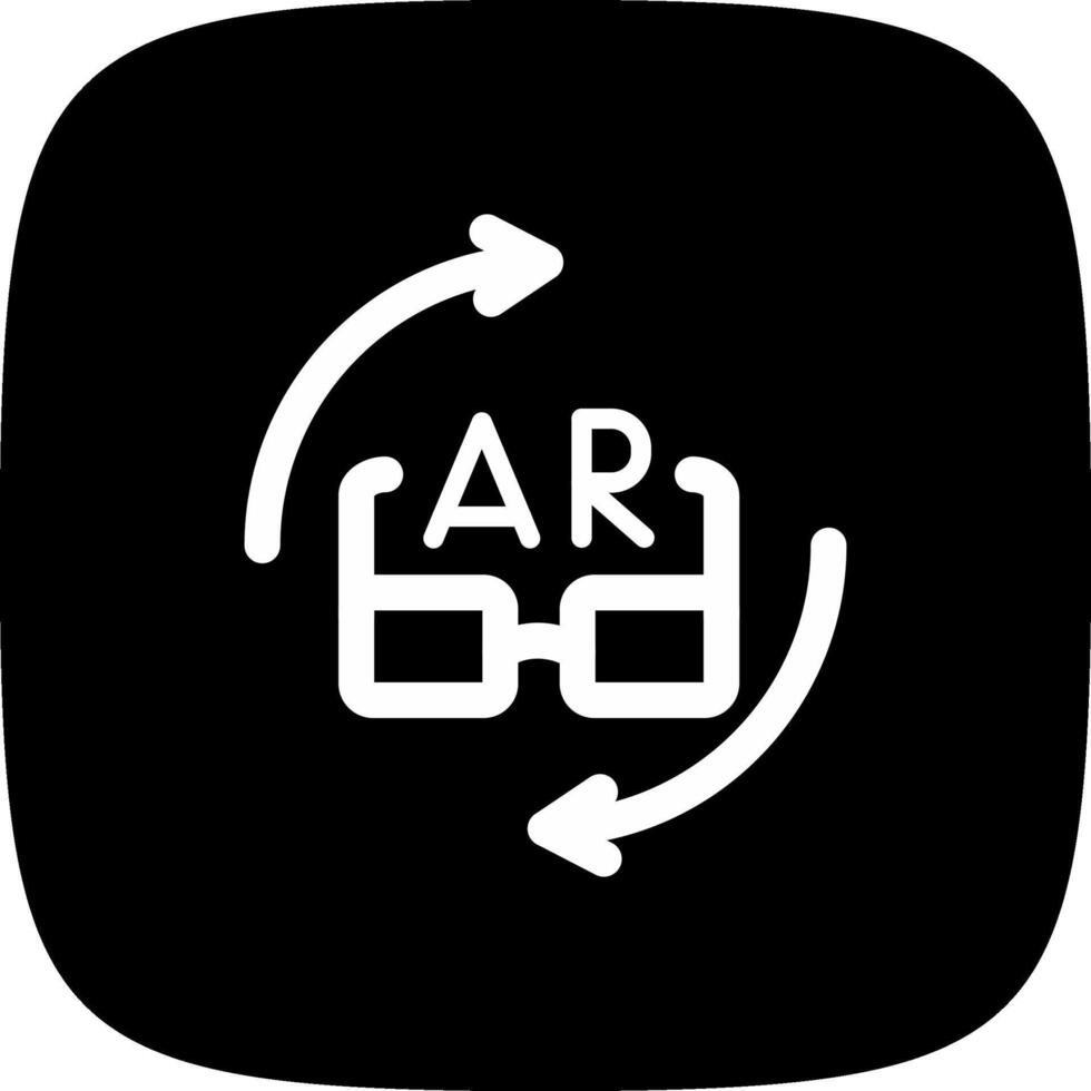 ar Brille kreativ Symbol Design vektor