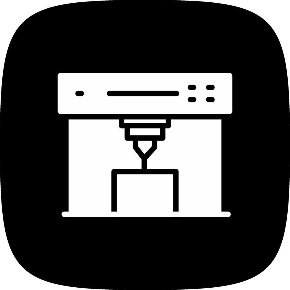 3D-Drucker kreatives Icon-Design vektor