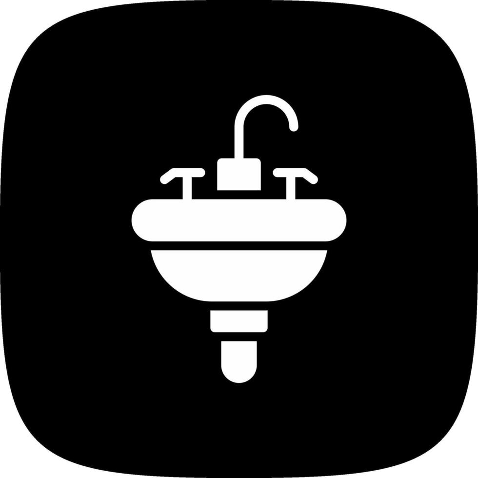 Waschbecken kreatives Icon-Design vektor