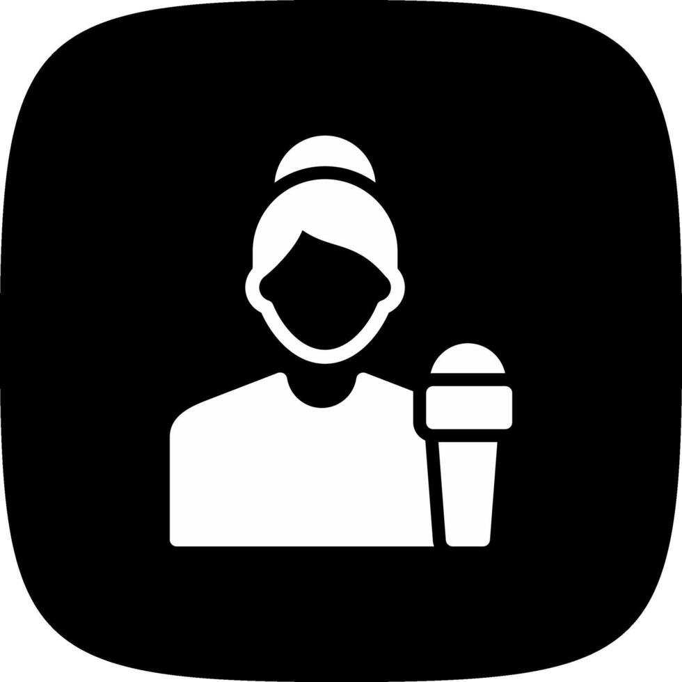 Journalist kreatives Icon-Design vektor