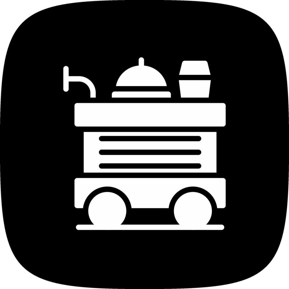 Food Trolley kreatives Icon-Design vektor