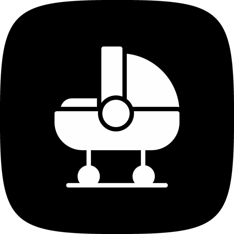 Babybett kreatives Icon-Design vektor