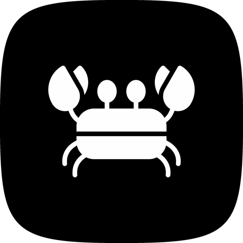 krabba kreativ ikon design vektor