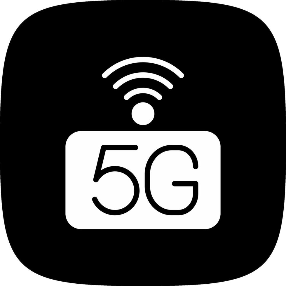 5g nätverk kreativ ikon design vektor