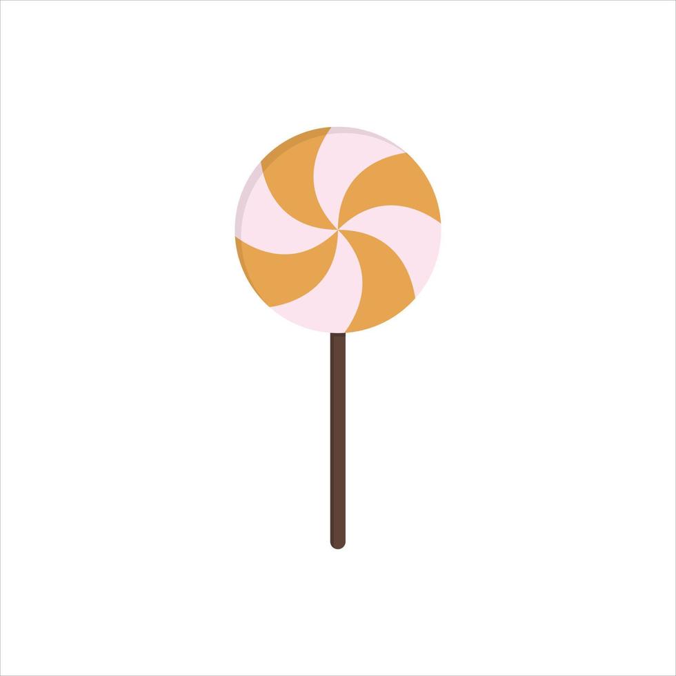 Lutscher Lolly Süßigkeiten Symbol Vektorlinie auf weißem Hintergrundbild für Web, Präsentation, Logo, Symbolsymbol vektor