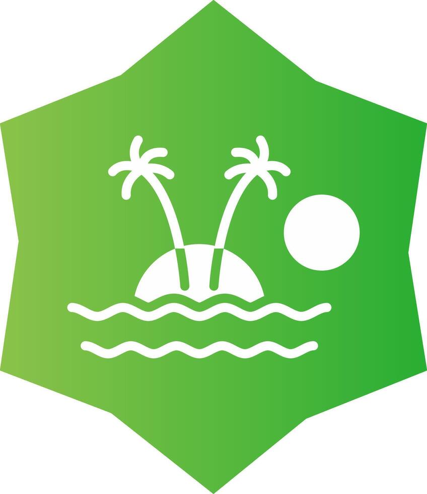 Insel kreatives Icon-Design vektor