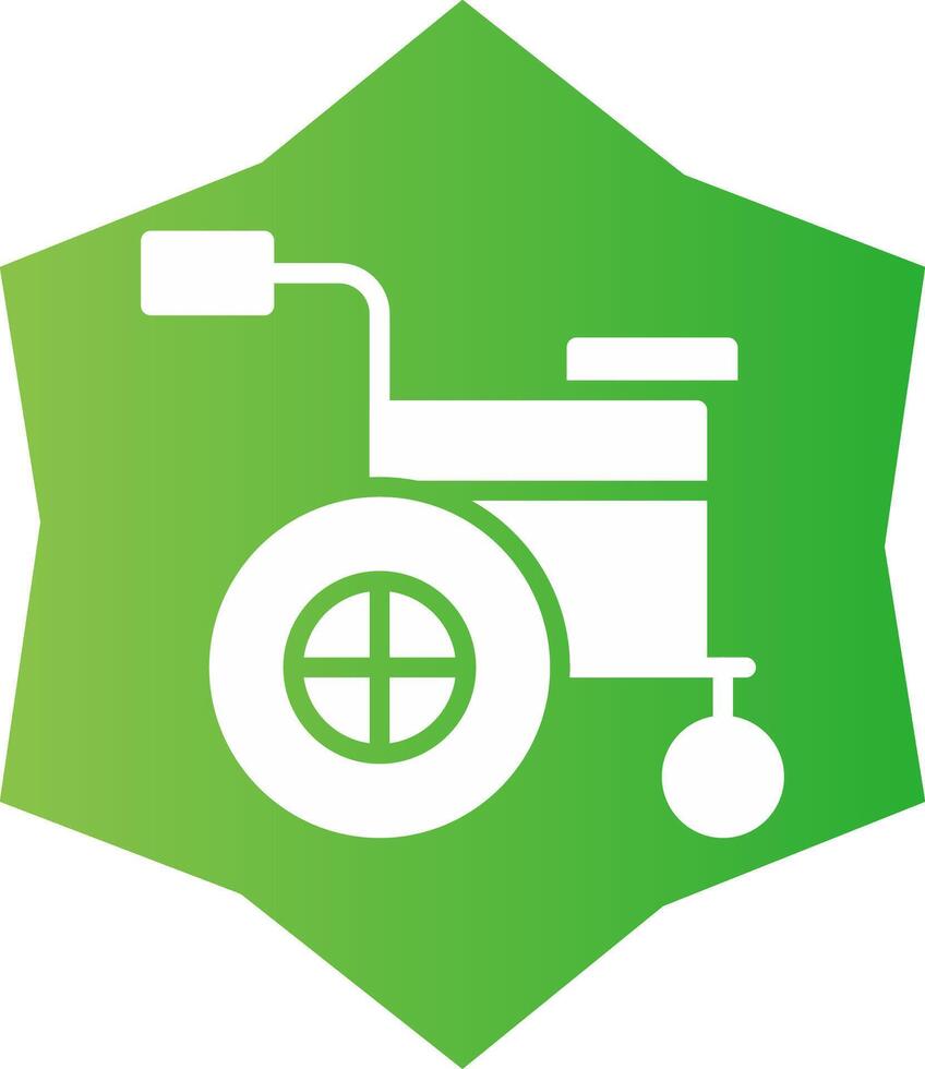 Rollstuhl kreatives Icon-Design vektor