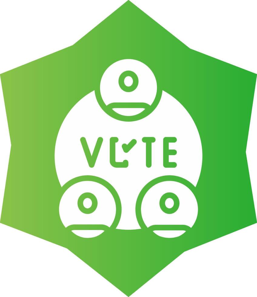 Wahlen kreatives Icon-Design vektor