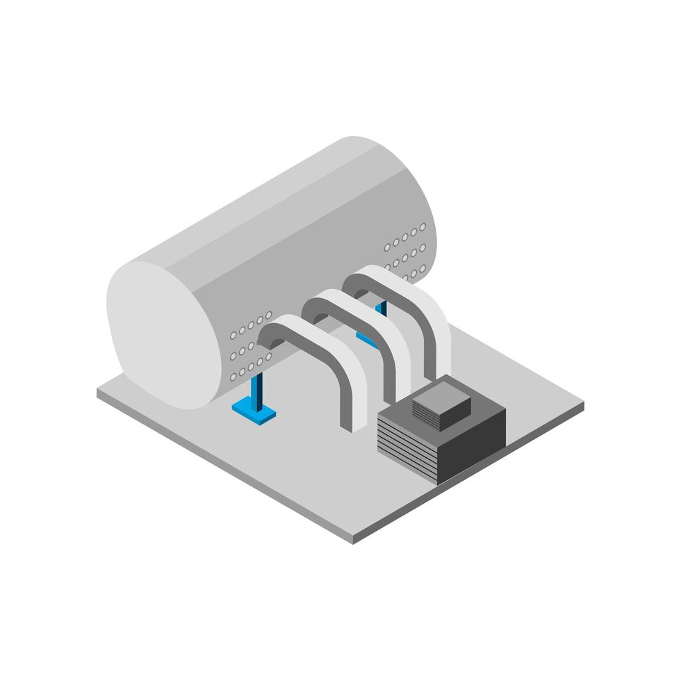 Industrietank und Steuerung vektor