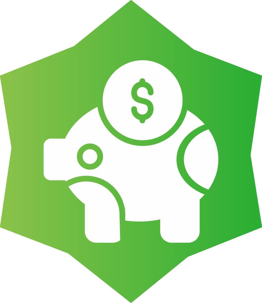 Sparschwein kreatives Icon-Design vektor