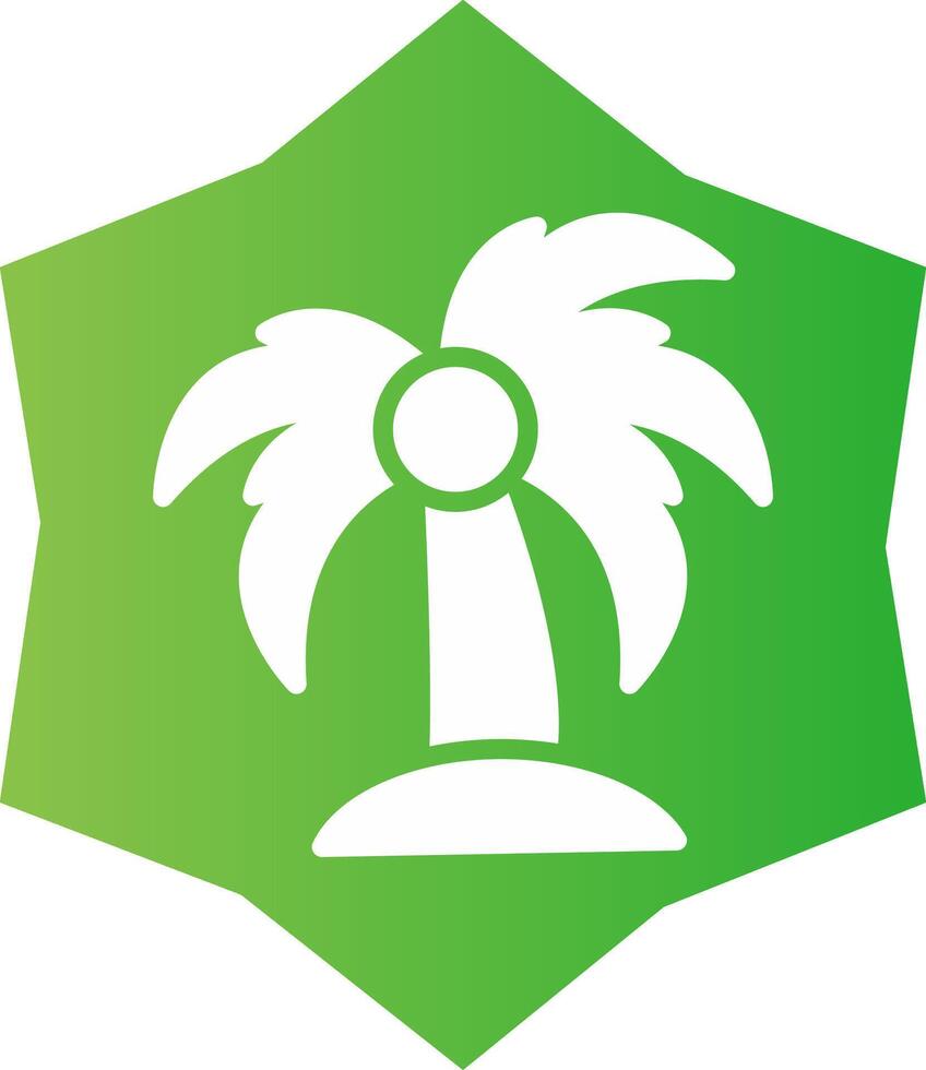 Insel kreatives Icon-Design vektor