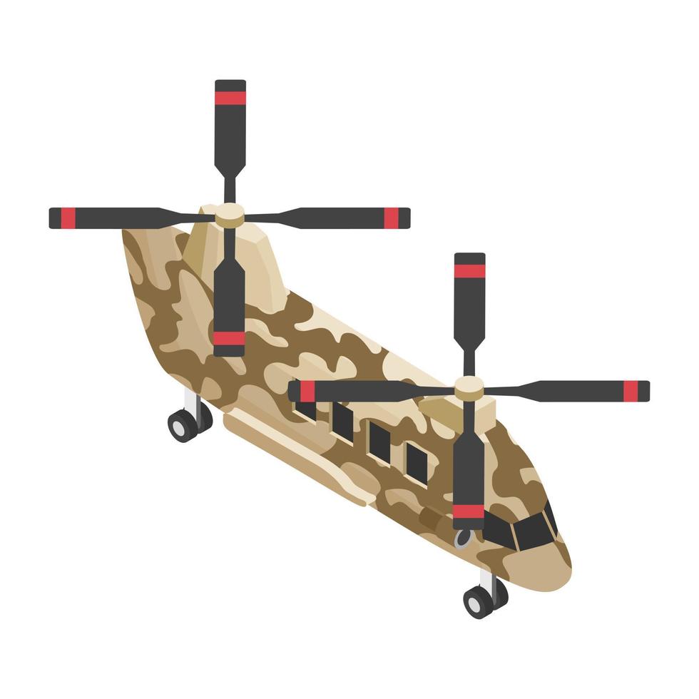 militära helikopterkoncept vektor