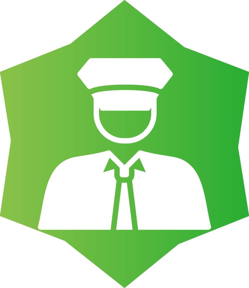 Polizist kreatives Icon-Design vektor