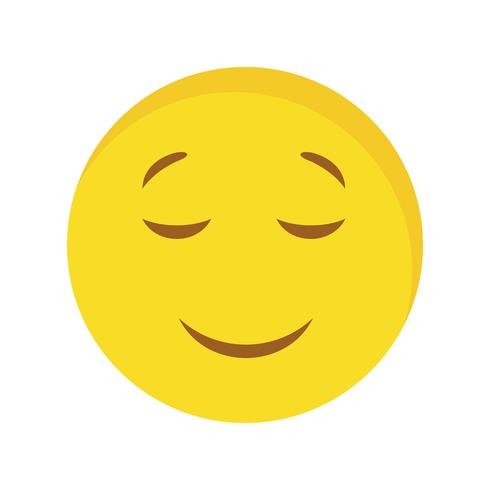 Lugn Emoji Vector Ikon