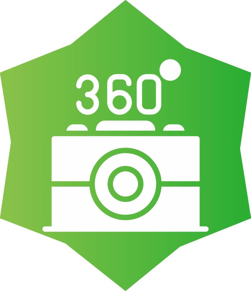 360 Kamera kreativ Symbol Design vektor