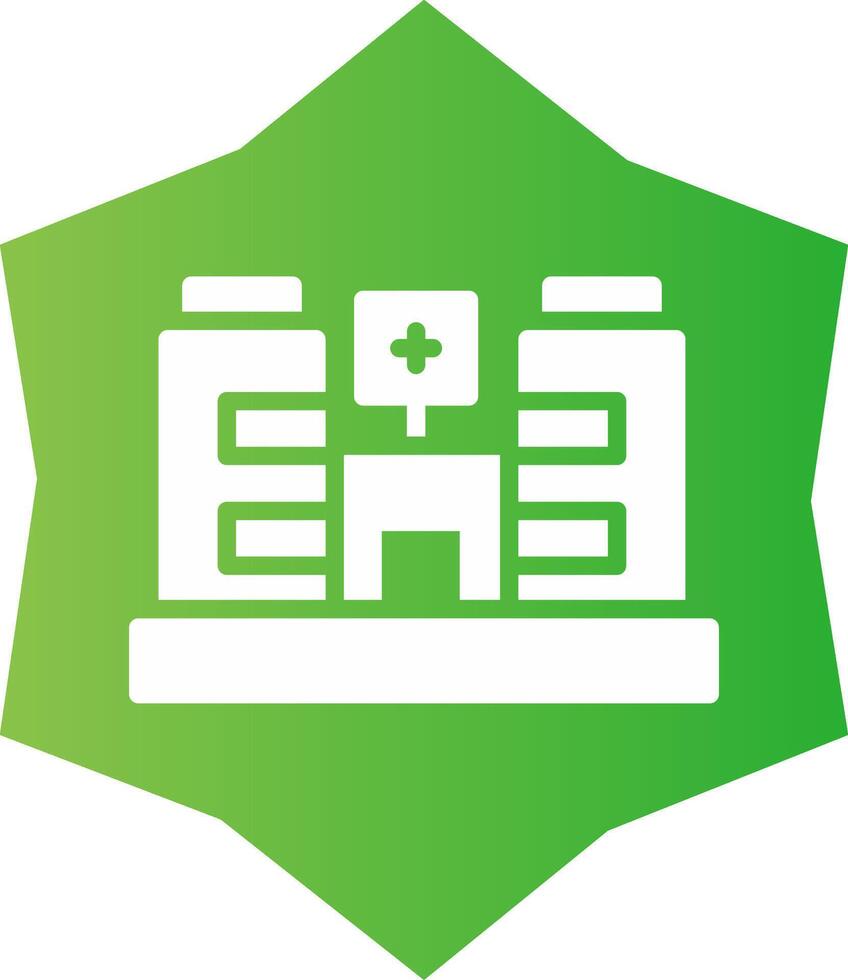 Krankenhaus kreatives Icon-Design vektor